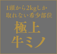 1頭から2kgしか取れない希少部位。極上 牛ミノ