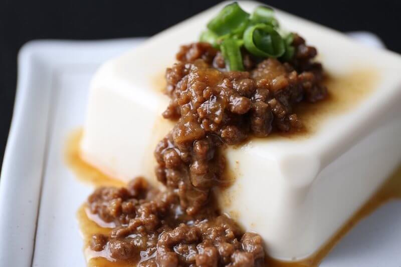 そぼろと豆腐