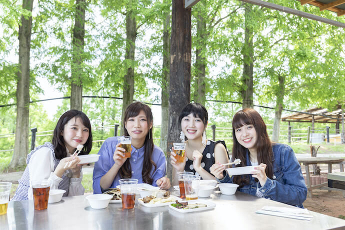 女性のBBQ