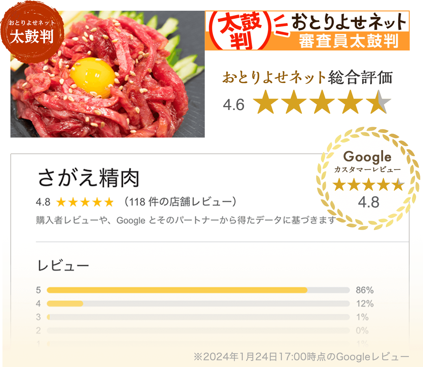 大好評御礼】極上山形牛ユッケの通販 秘伝のピリ辛タレ付き / さがえ精肉